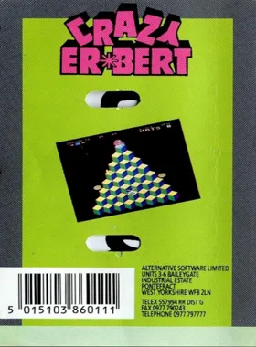 Crazy Erbert (198x)(Audiogenic Software Ltd.) box cover back
